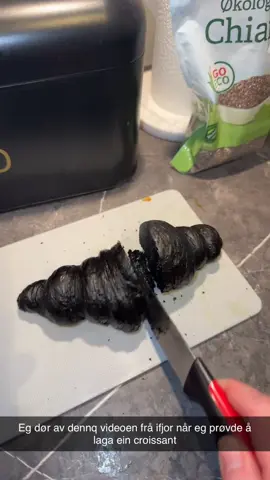My attempt on making a croissant😃wifeymaterial  #fyp#foryou#foryoupage#croissant#burnt#burntfood#woops#food#Foodie#FoodTok#bakefails#yum#foodfail#foodreview#wifey#housewifey#cooking#cookingtalent 