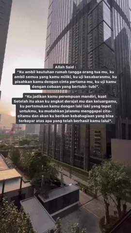 semoga kesakitan kekecewaan yg kitaa alami ,Allah ganti kebahagiaan yang berlipat ganda 🥰#selfreminder #pelajaranhidup #kehidupan #hikmahkehidupan #selflove #foryou #fypシ゚ 