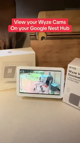 Wyze cameras hook up to the Google Nest Hub for full home control. #googlenest #wysesecurity #homesecurity #heygoogle #tiktokshopsummersale 