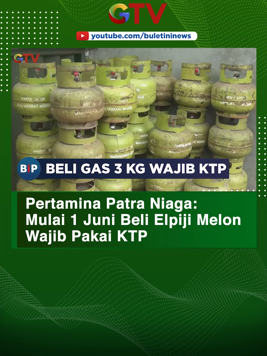 Masyarakat yang ingin beli LPG 3 kg atau gas melon kini wajib menggunakan KTP mulai 1 Juni 2024. Hal ini dilakukan agar penyaluran LPG subsidi 3 kg tepat sasaran. KPJ Selengkapnya: https://youtu.be/TAb_jtfeVyw #GTV #GTVNews #Elpiji3Kg #Elpiji #Gas #Pertamina #LPG #Subsidi