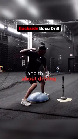 Backside Bosu Drill  Drive that back knee down towards your front foot