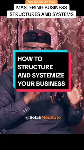 Unlock Consistent Business Growth And Success With Effective Structures And Systems – Mazi Sam Ohuabunwa Reveals How. Join us on Selahmeditate for an exclusive interview with renowned entrepreneur and former Presidential Aspirant Mazi Sam Ohuabunwa as he reveals how to build effective business systems and structures for consistent success.  In this episode new episode, you'll learn the true essence of business structures and systems, the foundational elements of a well-structured business, and the advantages for sustainability. Get practical guidance on setting up business systems, organizing different aspects for goal congruence and exponential growth. Discover common mistakes to avoid, how to choose the right structure for your niche, and strategies for effective departmental collaboration. Learn to design flexible structures that evolve, identify and address inefficiencies, and cultivate a culture of innovation. Explore strategies for scalable models, overcoming scaling barriers, and setting up resilient structures for turbulent times. Master delegation, ensure regulatory compliance, and hold your team accountable to meet targets. Align personal goals with company vision, optimize for financial efficiency, measure effectiveness, and build strategic partnerships. Gain insights on fostering a culture of learning, essential leadership qualities, and the influence of leadership style on business systems. Mazi Ohuabunwa shares his deep knowledge on the critical role of structures and systems in business success. This video will transform your business and set it on a trajectory of consistent growth and success. Click the YouTube link on my bio to watch the full interview. Selah . . . . . . . . . #howtobuildasystem #Selahmeditate #mazisamohuabunwa #businesstips #howtostructureyourbusiness #mindset #entrepreneurshipvideos #business #entrepreneurship #businessgrowth  #videosonentrepreneurship #success #selahmeditateinterviews #african #selahmeditatepodcast #entrepreneurs #businessmastery #mindsetmastery #selahmeditatewithmazisamohuabunwa