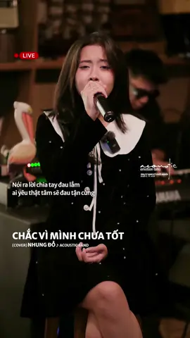 Tháng năm gần bên em khi đó, sẽ có người yêu anh xoá nhoà 🖤 @Đỗ Lê Hồng Nhung  #nhungdo #acousticbar  #acousticbarnamkykhoinghia #chacviminhchuatot 
