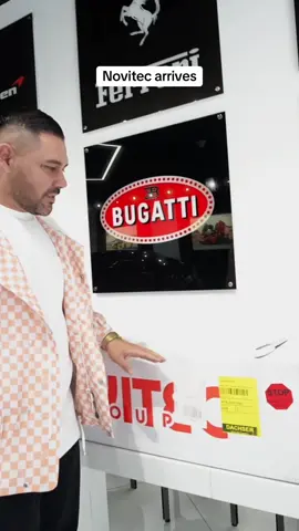 Novitec arrives to the showroom - watch the full video now on youtube! #luxurysupercarrentals #luxurysupercarsdubai #ahmedamwell #lambo #novitec #dubai 