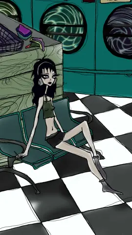 _laundry_day_. a cel animation i hand painted frame by frame <3 #fyp #art #animation #painting #ae #blender #creative #foryou #artist