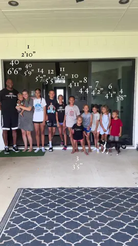 We get asked a lot how tall we are.  My oldest has almost passed me in height.  My dad is 6’5” and my sister is 6’0” so my children will all be tall.  We all have big feet, long legs and every child always looks older than they are because they’re always off the charts on the growth chart.  It’ll be fun to see who ends up being the tallest.  #tallfamily #family #height #yeswehavebigfeet 