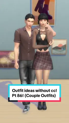 Replying to @Bea⁷💜 Couple outfits! 😊 #sims #sims4 #fyp #nocc #sims4gallery #simsgallery #gallerysims4 #sim #simsoutfitideas #outfitideas #simsstyle #couple #coupleoutfit #coupleoutfits 