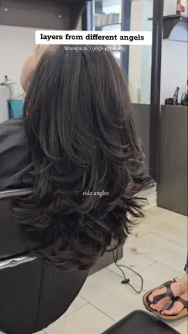 ✨️🫡this is how you see your layers from different angles✨️😌 give us a call for best haircut at (905)-497-2489 #layershaircut #hairsaloninbrampton #bramptonsalonandspa #layershaircutfromside #bestlayershaircut #bestsalonbrampton #fyp #foryoupage #salonnearme #hairtransformation #viraltransformation #viralsongs #thestyloria #styloria 