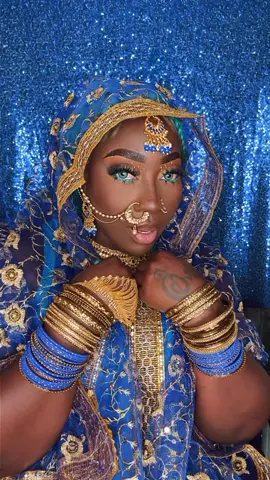 Did my own version on #asoka #Asokamakeup #asokachallenge #Spice #Qod #Spiceofficial This took so long i had to stop and eat 😂😂😂 MUA @Glam by peachhie #Jamaica #Jamaican #makeup #Fyi #Fyu #rep #representing #makeuptransition #mua 
