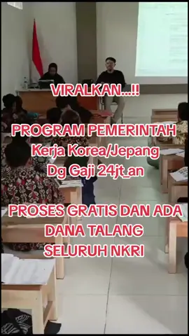 *BISMILLAH; JAPINKO GROUP* ◆ *Alur Program Pemerintah Skema G to G Korea; Belajar bahasa Korea, ujian Bahasa Korea, Medikal/ Pengecekan Kesehatan, Paspor, Surat izin Orang Tua/ Istri/ Suami, Sending Data/ Dokumen, menunggu SLC/ Kontrak Kerja, Pemberangkatan.* ◆ *PERSYARATAN UMUM :* 1. KTP 2. KK 3. AKTE KELAHIRAN 4. IJAZAH terakhir *(MINIMAL SMP/PAKET B)*  5. TB Putra min 150 cm, TB Putri min 147 cm 6. *Usia Minimal 18 sampai 39 th.*  ◆ *PERSYARATAN KHUSUS :* 1. Sehat jasmani dan rohani 2. Tidak memiliki penyakit kronis seperti Hepatitis, TBC, HIV dan AIDS 3. Tidak buta warna total/parsial (mata minus bisa proses) 4. Bertindik dan bertato bisa proses 5. Tidak memiliki cacat jari atau amputasi 6. Tidak sedang dicekal untuk bepergian ke luar negeri *Selain yang tertera di atas, bisa mengikuti proses G to G Korea.* ◆ *Gaji pokok 24jt, jika lembur bisa mencapai 40-45jt/ bulan.* ◆ *Kontrak kerja, bisa 1-4 tahun lebih 10 bulan dan perpanjang bisa sampai 10 tahun.* ◆ *Biaya yang dibayarkan ke pihak LPK dan harus dikeluarkan sendiri oleh siswa/i adalah sebagai berikut :* 1. Biaya Pendaftaran : 250.000 [gratis seragam LPK] 2. Biaya Pendidikan : 5.000.000 *Biaya Pendidikan bisa dibayarkan 3 kali [rentang waktu 1 bulan pertahap] :* 1. Tahap I Rp. 2.000.000 2. Tahap II Rp. 1.500.000 3. Tahap III Rp. 1.500.000 *Jika tahap I & II dibayar lunas, maka akan mendapatkan cashback/ potongan sebesar Rp. 250.000, jika semua tahap dibayar lunas, maka akan mendapatkan cashback/ potongan sebesar Rp. 500.000* ◆ *Gratis Biaya; Pemantapan, Pengayaan Kosakata, Try Out PBT/CBT/UBT, Bimbingan Test Skill, Wawancara, Sending data dan Pendampingan sampai berhasil berangkat ke Korea Selatan.* ◆ *Pendidikan Bahasa Korea selama 3 -5 bulan, garansi sampai lulus, jika gagal bisa mengulang gratis [saat ini baru tersedia kelas offline].* ◆ *Waktu Pembelajaran/ KBM, senin-jumat, hari besar libur. Kelas Reguler pukul 08:00-16:00, Kelas Malam pukul 19:00-21:30.* ◆ *Ketentuan seragam KBM :* *1. Senin pakaian Hitam Putih* *2. Selasa pakaian Seragam LPK.* *3. Rabu pakaian Batik.* *4. Kamis pakaian Seragam LPK.* *5. Baju Muslim (buat jumatan) khusus putri, minimal jilbab warna hitam.* ◆ *Proses; terhitung dari setelah lulus ujian EPS-TOPIK [bahasa Korea], medikal dan sending data, bisa 2 bulan, 3, 4, 5 dan seterusnya, karena beda orang beda rezekinya.* ◆ *Berikut rincian biaya pemberangkatan C-PMI Korea Selatan Skema G to G atau Program Pemerintah :*  1. MCU atau medical check up : Rp. 850.000. 2. Preliminary Education atau OPP. 3. Pembayaran biaya Visa dan KVAC Rp. 1.164.000. 4. BPJS Ketenagakerjaan : Rp. 494.500. 5. Psikotes : Rp. 125.000. 6. Tiket Pesawat Jakarta-Seoul : Rp. 7.250.000. *Total : Rp. 9.883.500.* 7. Uang saku  (untuk ditukar uang won)  Rp. 5.000.000  *Grand tōtal : Rp. 14.883.500.* ◆ *Biaya kebutuhan Pemberangkatan tersebut di atas, bisa kami bantu atau dana talangan berikut uang sakunya tanpa melibatkan pihak ketiga atau pihak B#NK [tanpa riba] dan dibayarkan atau dikembalikan setelah berhasil bekerja di Korea, berlaku untuk seluruh NKRI.* ◆ *Tidak ada potong gaji, bagi siswa yang akan menggunakan dana talangan, harus ada jaminan minimal BPKB sepeda motor.* ◆ *Job; manufaktur/pabrik/industri/PT/kilang, Perikanan dan shipbuilding/pembuatan kapal dan pengelasan.* ◆ *Kantor Cabang hanya ada di beberapa Kabupaten di Provinsi Jawa Tengah.* ◆ *Siswa dari luar Kota diharuskan belajar di JAPINKO PUSAT, kami siapkan asrama/mess gratis, makan biaya sendiri, untuk siswi harus kost 300k/bulan.* *LPK JAPINKO GROUP* Kantor Pusat d/a. Panggang 02/05 No. 33 Ds. Gumiwang Kec. Purwanegara Kab. Banjarnegara Prov. Jawa Tengah 53482.#fypシ゚viral #fyp #japinkogroup #bp2mi #pmikorea🇮🇩♡🇰🇷 #universe 