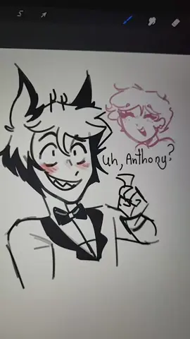 Los amigos no se besan en la boca 🫦 #radiodust #fyp #hazbinhotel #alastor #angeldust #husk #procreate 