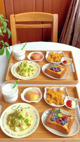 Breakfast is not the same｜Pulled toast, avocado and potato salad #cooking #satisfying #trending #fyp #foryoupage #eating #foryou 