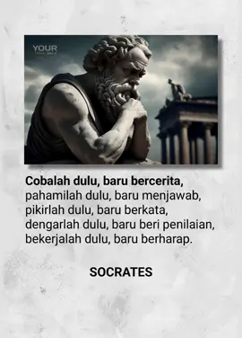 dalam hal apapaun jangan sampai terburu buru  #socrates #quotes #fyp 