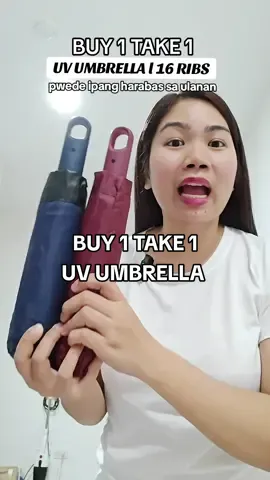 Pwedeng pwede pang harabas ngayon tag-ulan tapos magaan pa ✨ #UVumbrella #B1T1UVUmbrella #Umbrella #WindproofUmbrella #UmbrellaReco 