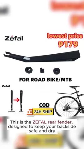 【COD】ZEFAL/TOSEEK Fender Deflector RC50 Fender For Mountain Bike Road Bike Easy To Install #fender #fyp #tiktok #cycling #cyclingphilippines