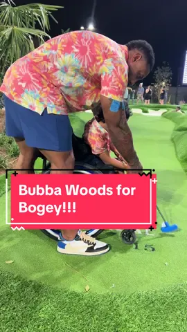 Bubba Woods #fyp #foryou #familytok #inclusion #golf #popstroke #bubbastrong @Chubbies #chubbiesshorts #chubbies