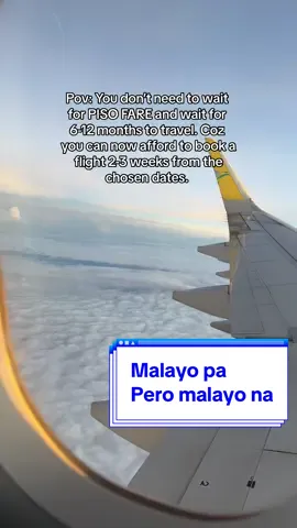 Pov: You don’t need to wait for PISO FARE and wait for 6-12 months to travel. Coz you can now afford to book a flight 2-3 weeks from the chosen dates. #traveltiktok #travellife #tiktok 