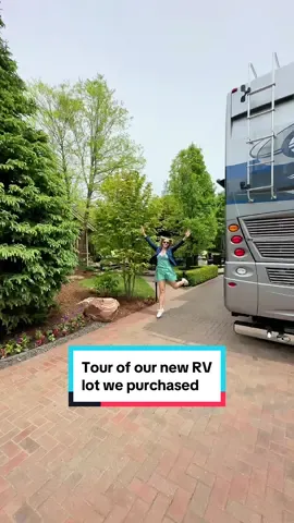 🏡 Big reveal: Come take a tour of our new RV lot we purchased! #rvtour #motorhome #rvtiktok #luxurytravel #newhome 