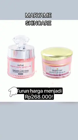 MARYAME Bundling Beauty Glow Up Cream & Beauty Glow Night Care #skincare #maryame #fyp #100k #beranda #berandatiktok 