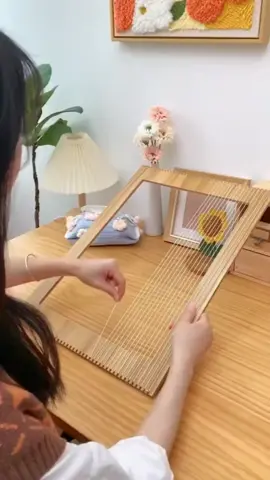 تابلوه باستخدام النول ولا اروع #crush #كروشيه #handmade #اكسبلورexplore #foryou #مشاهير_تيك_توك #مشروعي_الصغير 