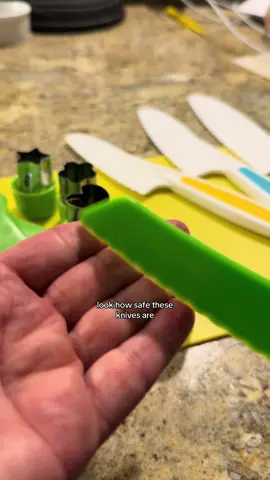 How safe is this set?  #montessorimom #montessori #kitchenset #knifeset #tiktokshop #learningtoysforkids #independentkids #kidsafety 