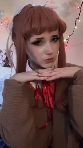 Meow my boyfriend is such a cutie #monika #justmonika #monikaddlc #monikaddlccosplay #monikacosplay #ddlccosplay #ddlc #dokidokiliteratureclub #dokidoki #missjunebuggie 