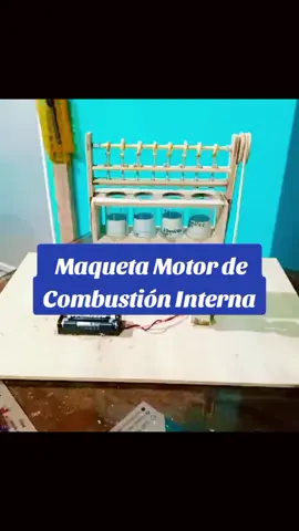 MAQUETA  Escolar ✍️✨ Motor de Combustión Interna  #viral #manualidades #parati  #motordecombustioninterna  #orellana  #maquetas #escolares 