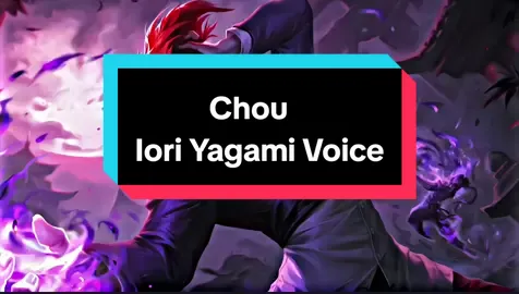 Chou Iori Yagame Voice actor 🤍 #mobilelegends #mlbbcreatorcamp #mccMay #mcc_0524mm24  Game id_430682412 Server id_9929 @MLBB TOP CREATION  #mlbb #chou #chouvoice #foryoupage #mlbbttofficial 