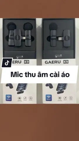 Mic thu âm cài áo không dây GAERU K9 lọc giảm tiếng ồn xung quanh, loại chân cắm Type C hoặc Lightning, ghi âm, quay video, livestream cho điện thoại/ máy tính/ laptop!!! #micthuam #micthuamkhongday #micthuamcaiao #micthuamcaiaokhongday #phukiencongnghe 