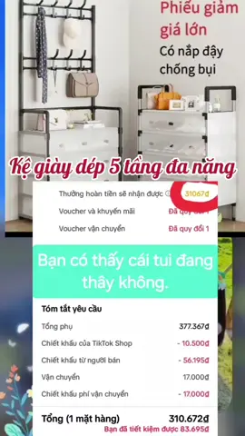 Hôm nay tiktok vừa trợ giá vừa hoàn tiền luôn nha mấy bà. #kegiaydep #dodunggiadinh #dogiadung #cuahanggiadung #xuhướng 