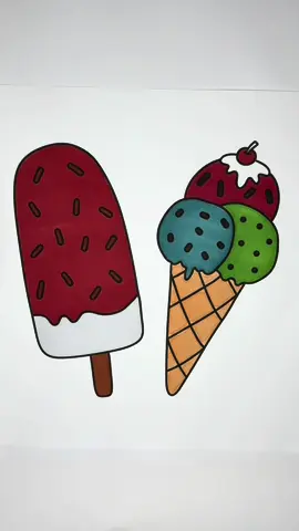 Ice Cream🍦  #asmr #icecream #satisfyingcoloring #relaxingvideos #asmrsounds #colourwithme #coloringbook #colourtherepy #therapy #coloring