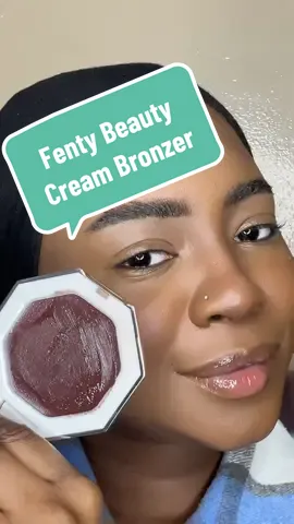Fenty cream bronzer 9/10 🤎. Shade : Toffee Tease (07). @Fenty Beauty @SephoraMiddleEast @Fenty Beauty Middle East  #fentybeauty #fenty #fentycreambronzer #fentycream #creambronzer #bronzer #fyp #reviewcool #foryoupage #fentybeautycosmetics #fentybeautybyrihanna #makeupreview #makeupproductreview 