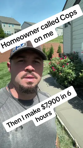 Homeowner called the cops on me for workin! #concrete #bluecollar #sidewalk #construction #upcharge #hvac #plumbing #lawncare #cops #copsoftiktok #customer #customerservice #professional #DIY #Home #homedecor #hustle #sidehustle #friday #karen #karens #rose #money 