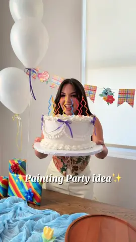 Que les parece esta idea de cumpleaños? 😍✨ tarde pero seguro, si quieren los detalles de donde compré todo y cuánto me salió déjame saber y te comparto todo ✨♥️😍..  #paintingparty #painting #birthday #birthadayparty #birthdaygirl #birthdaypartyideas 
