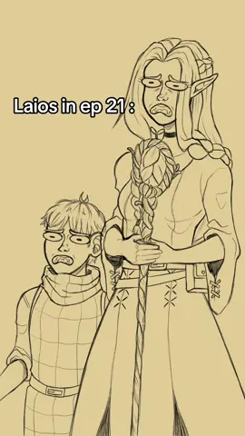 Ewww 😨 #artwork #digitalart #fanart #deliciousdungeon #dungeonmeshi #marcilledonato #laios #fyp #pourtoi #chilchuck 