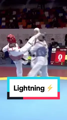 Lightning ⚡️ #Taekwondo #Tkd #WorldTaekwondo #Fitness #kyorugi #fyp 