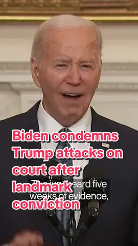 President Joe #Biden blasted #Republican opponent Donald #Trump’s attacks on a New York #court that found him #guilty in a criminal #trial over hush-money payments, arguing they threaten to destabilize the #US legal system. “It’s reckless, it’s dangerous, it’s irresponsible for anyone to say this was rigged, just because they don’t like the verdict,” Biden said Friday in the Roosevelt Room of the #WhiteHouse — #US #news #politics