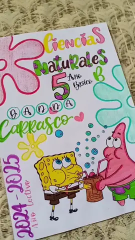 Carátula personalizada de #bobesponja 🧽🌊 #caratulasescolares #cuadernosbonitos  #portadas #portadasbonitas #studygram #letrascreativas  #apuntesbonitos #ideascreativas #videoviral 