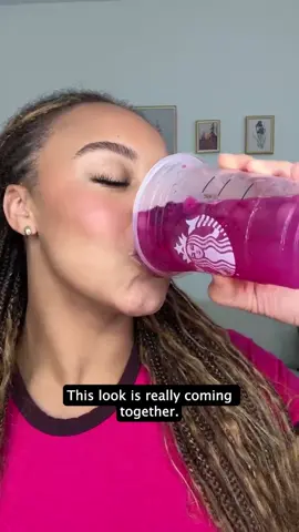 GRWM but make it pink with @Starbucks #StarbucksAmbassador