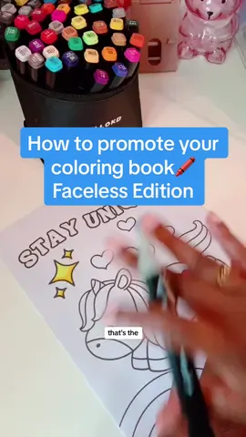 Replying to @_stardealer how to promote your coloring but faceless. 3 ways to promote your coloring book are 1️⃣ create coloring videos 2️⃣ livestreams 3️⃣ employ coloring content creators #coloringbook #coloringpages #digitalproducts #digitalmarketing #coloringtherapy 