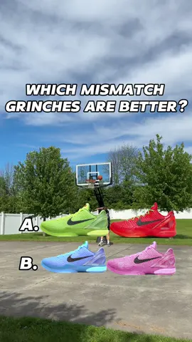 WHICH MISMATCH KOBES ARE BETTER?? #basketball #kobe #sneakers #kobe 