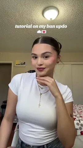 Replying to @mimena bun updo ☁️ #fyp #viral #buntutorial #braids #girlythings #hairstyle #hairtutorial #hair #braids #girly #hairstyles #grwm #easyhairstyles #aesthetic #hairinspo #bernicesgrwms 