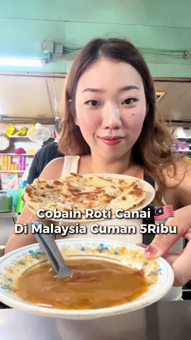 ROTI CANAI DI MALAY CUMAN 5K ⁉️ Jujur lebih mahal naik grab kesana dibanding makannya 🙃 tapi emang tempatnya kayak warteg ya gais jadi jangan disamain dengan restaurant 🙏🏻 #makananviral #roticanai #roticanaimalaysia #makananenak #malaysiafood #kulinermalaysia #kulinermalaysia🇲🇾 