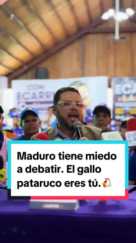 Maduro tiene miedo a debate, aquí el único gallo pataruco es usted. #maduro #gallo #miedo #debate #debatepresidencial #debatevenezuela #viral #antonioecarri #ecarripresidente #fyp #oposicion #oposicionvenezolana 