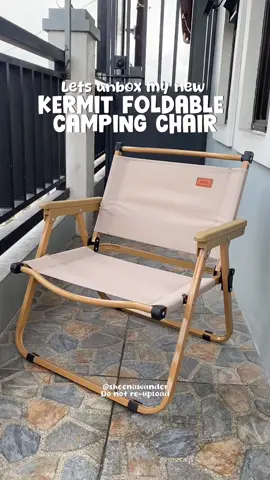 Kermit Foldable Camping Chair in Large size color Khaki. ✨ Quality yet affordable!  ✓ lightweight ✓ no installation required ✓ high strength aluminum ✓ 300kg bearing capacity ✓ multilayer oxfod cloth ✓ reinforced link ✓ non-slip floor pads  #campingchair #foldablechair #chair #camping #portablechair #campingequipment #outdoorchair #affordable #fyp #budolfinds #trending 
