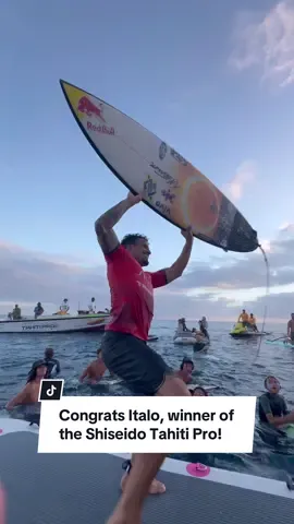 “I’m back baby” - @Italo Ferreira - Surfista  Congrats to Italo, winner of the #ShiseidoTahitiPro pres. by Outerknown. @SHISEIDO 