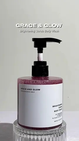 Gentle way to exfoliate your dead skin? Try this Grace And Glow Brightening Scrub Body Wash 🫧🌸 @Grace and Glow Malaysia  #graceandglow #graceandglowmalaysia #brighteningscrub #graceandglowbodywash #graceandglowmy 