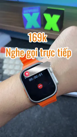 Đồng hồ watch 8ultra giá 169k nhận được cuộc gọi và tin nhắn #donghothongminh #donghosmartwatch #watch8ultra 