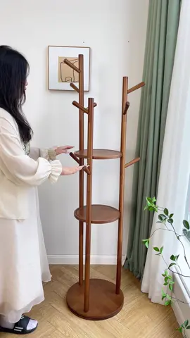 I love this hanger so much. It can rotate and hang a lot of clothes.#Clothes rack#Hanging clothes hanger