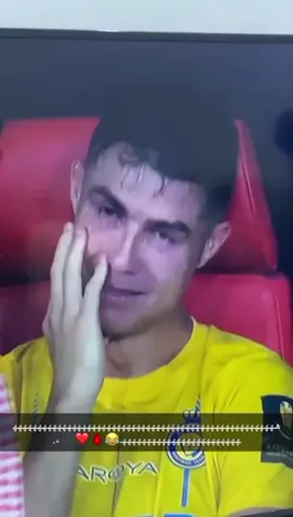 كريستيانو يبكي من الهلال والله حريقه🔥💙🤍💙🤍😂🤣